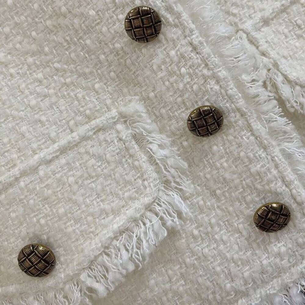 ZHE HAN Tweed Jacket English Style Womens Spring Quilting Fabric Multi-Functional Outdoor Morning Workjacket Splashproof Regular Stylish