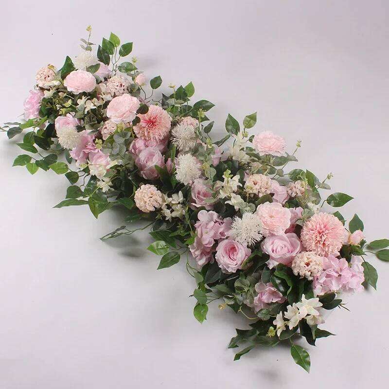50cm DIY Wedding Wall Road Lead Simulation Peony Rose Artificial Flower Row Background Decoration W260130