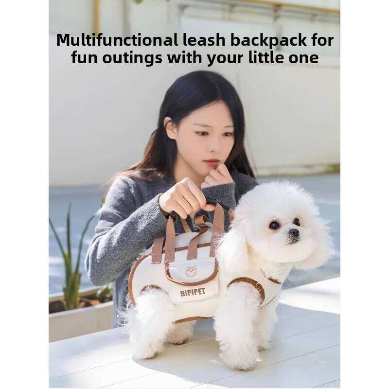 Convenient for Pets To Go Out Small Dogs and Cats New Shoulder Bag Can Be Slung with Portable Cartoon Strap Bag. 26H0130