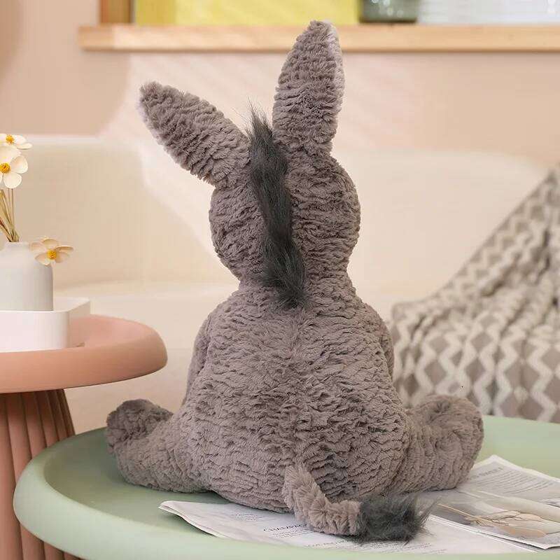 1pc 23CM Cute Burro Peluche Toys Lovely Grey Donkey Plush Dolls Stuffed Soft Animal for Baby Infant Birthday Room Decor Gifts Y260128