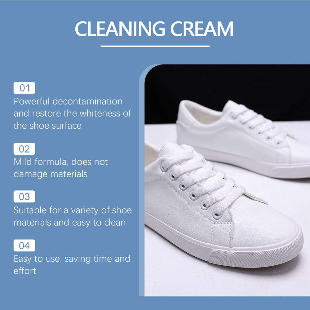 Jakehoe White Cleaner No-Wash Surface Stain Remover Whitening Multi-Functional Shoe Cleaning Cream S260130