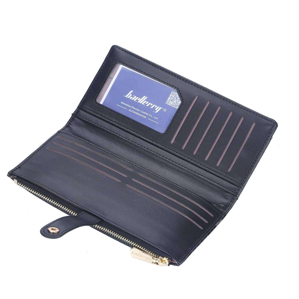 Baellerry Women Long Wallets Stone Stripe Top Quality Card Holder Classic Female Purse Zipper Wallet For Girl Z260130