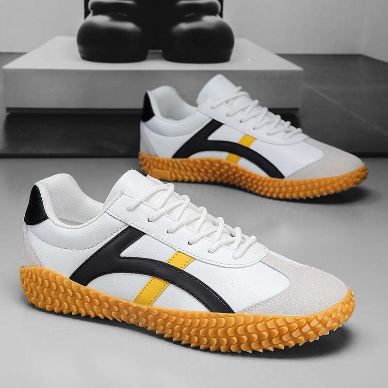 Hot-Selling Large Size 47 Unisex Tug-of-War Leather Casual Couple Forrest Gump Non-Slip Team Building Sports Shoes Wholesale for Men