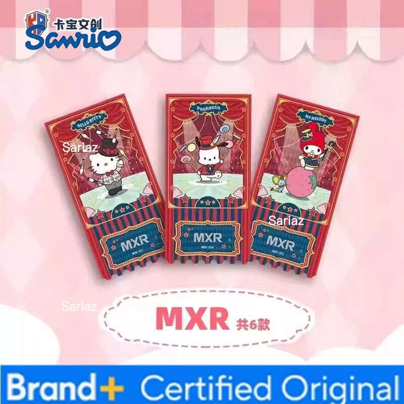 Sanrio New In Stock Kabao Creative Kawaii Mymelody Kuromi Ticket Stub Collector Card Offline First Round Of Peripheral Surprise Gifts H260130