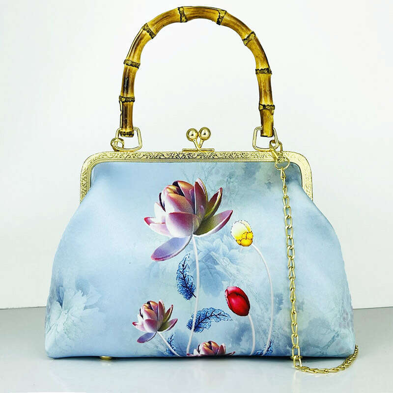 New Arrival Clutch Handbag Tote Crossbody Fashionable Elegant Ancient Style Hot-Selling Gold-Clasp Cheongsam Bag Bamboo Knot MASA