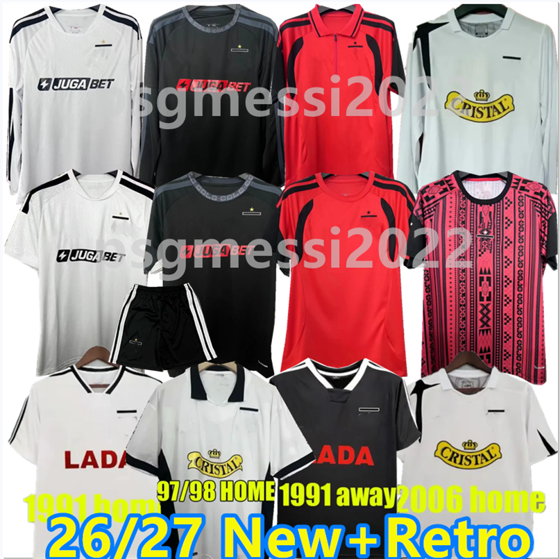 26 27 colo Retro Kolo Centenary Soccer Jerseys Cortes Sebastian Victor Mendez Claudio uniform men's and women's children's set football shirt S-2xl