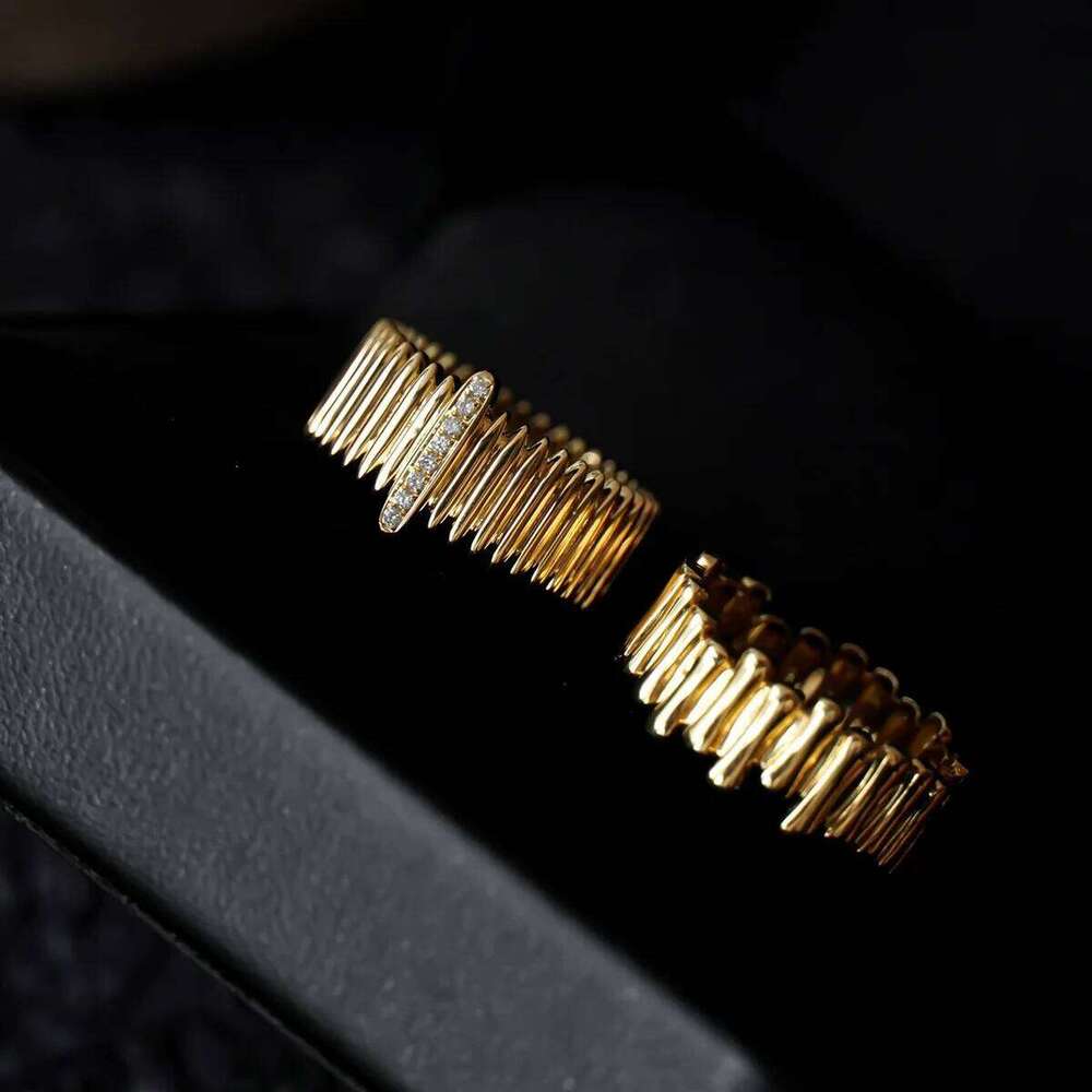 Fashionable S925 Sterling Silver Gold Plated Cool Ring For Women Organ All-match Earrings XJ260130