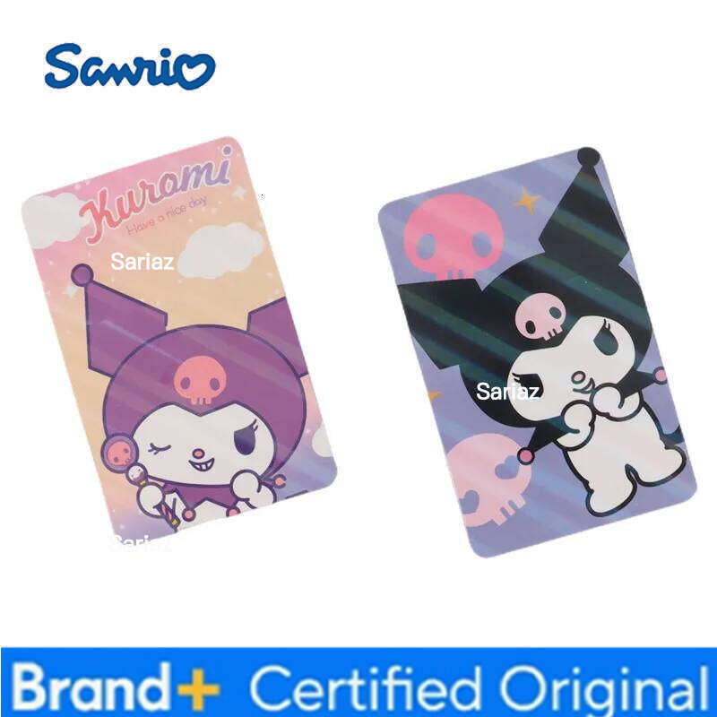 Sanrio 24Pcs/Box Cards Kawaii Melody Hello Kitty Kuromi KT cat Anime Collection Card children Birthday gift H260130