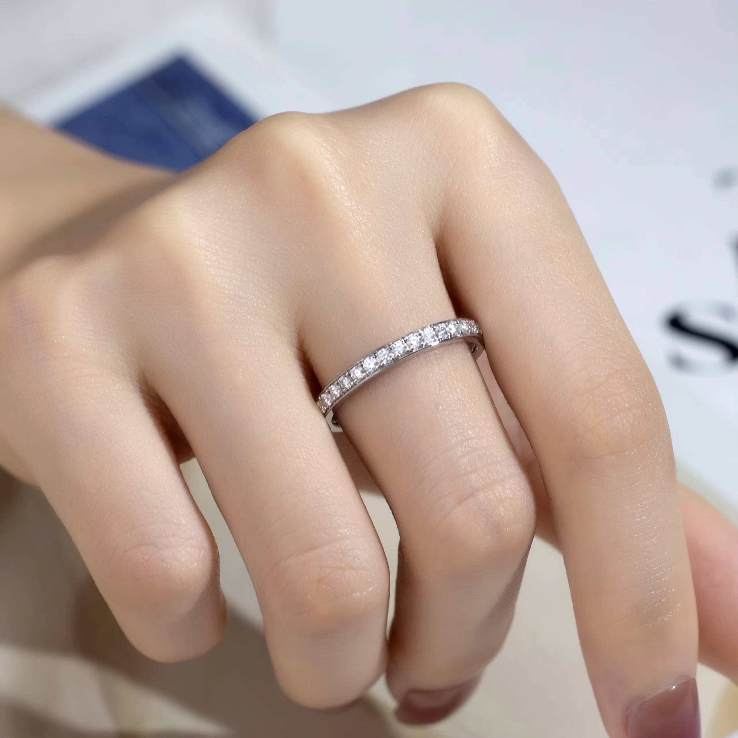 Beautifully Designed Lab Diamond 14k Solid Gold Ring Birthdays Pretty Lab Grown Diamond Fine Jewelry Ring