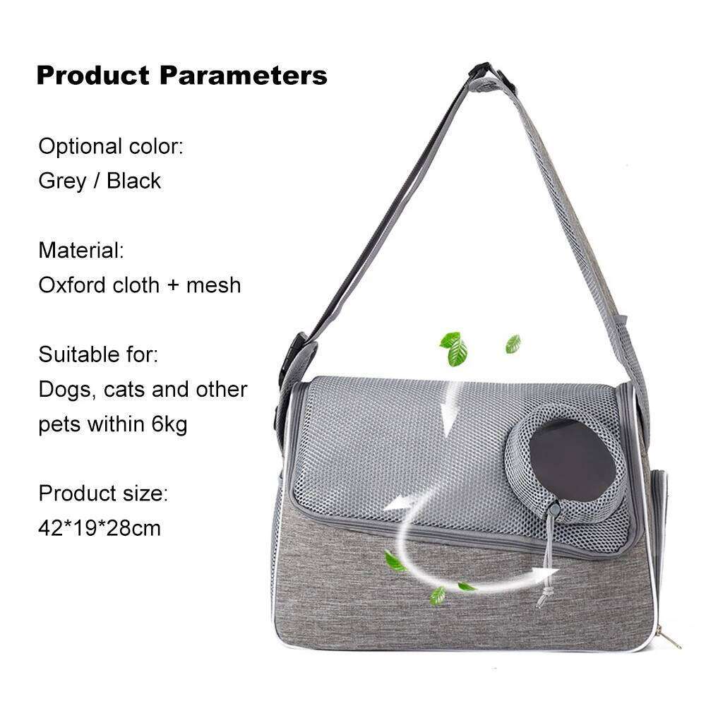 Cat Breathable Outing Shoulder Bag Portable Pet Carrier for Small Dogs and Cats Comfortable Ventilation 26H0130