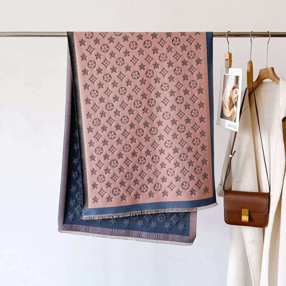 High End Dual-Use Women's 2026 Autumn And Winter New Trend Imitation Cashmere Warm Air Conditioning Shawl Long Scarf Cover Blanket