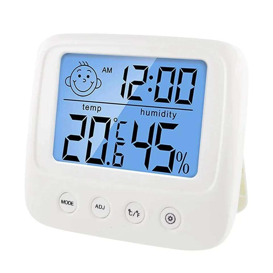 1pc New LCD Digital Temperature Baby Room Humidity Meter Backlight Home Indoor Electronic Hygrometer Thermometer Weather Station W260130