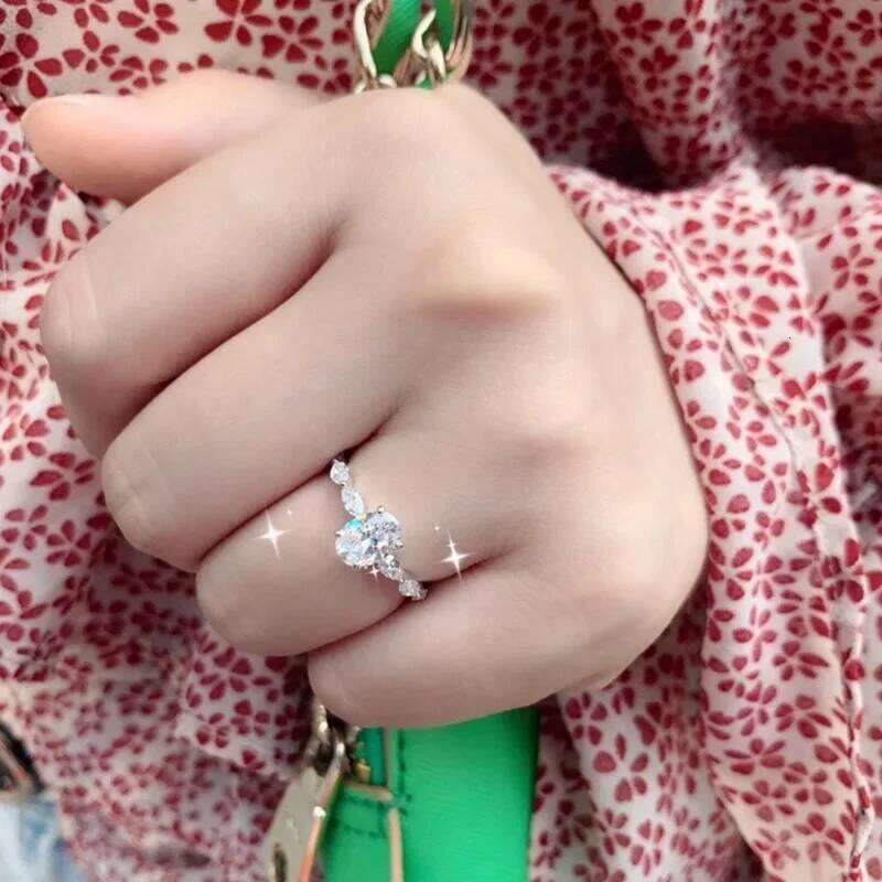 Fine 925 sterling silver zircon ring suitable for women engagement jewelry gift XJ260130