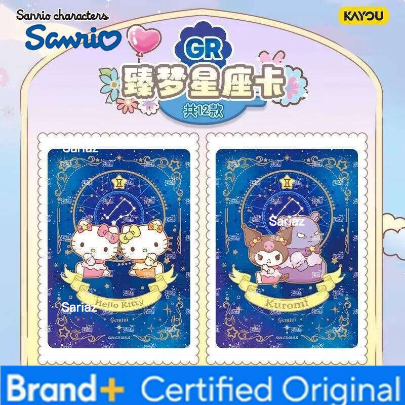 Sanrio KAYOU Genuine Family Aromatic Story Dream Collection Card HelloKitty Kuromi Birthday Gift Blind Box Cards H260130