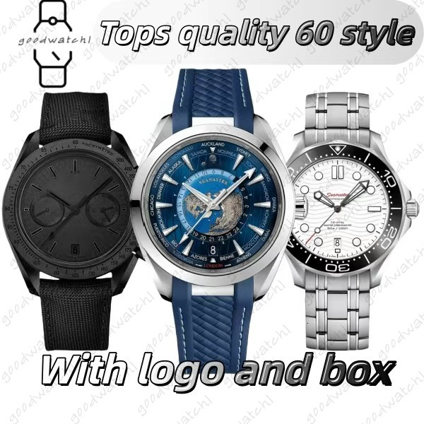 2026 AAAAA Omgs Watches Seamasters 300 Omgegawatchs Automatic Luxury Designer Mens Watches James Bond Men Chronograph Automatic Movement Watch With Box 12F