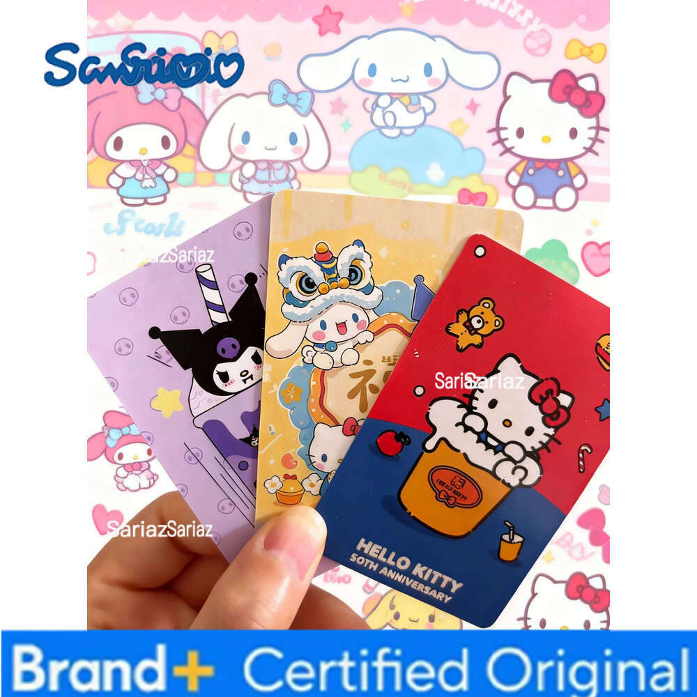 Sanrio 55pcs Cute Hello Kitty Kuromi Cinnamoroll My Melody Photo Cards | Aesthetic Double-Sided Printed Postcards Perfect Birthday Gift H2601301