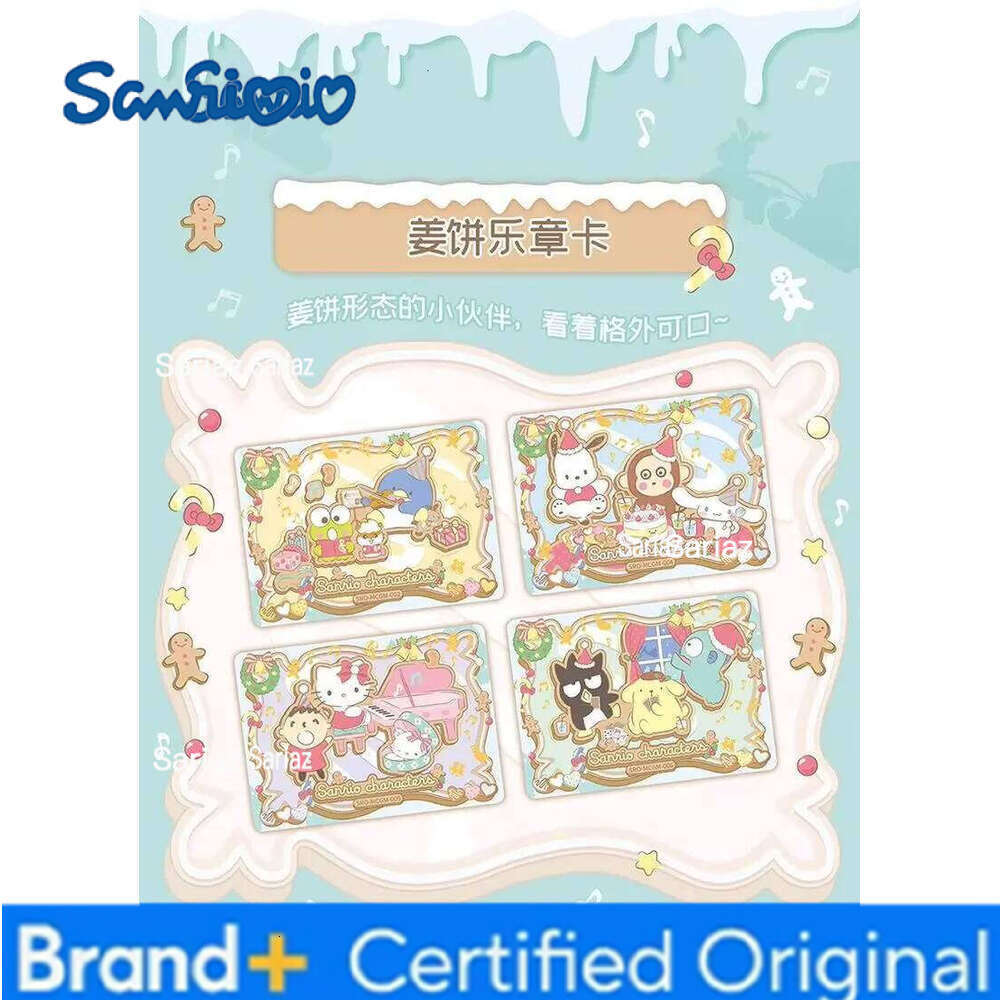 Sanrio New In Stock Mymelody Kuromi Warm Winter Celebration Blind Box Photo Paper Cinnamoroll Collection Small Card Girl Gifts H2601301