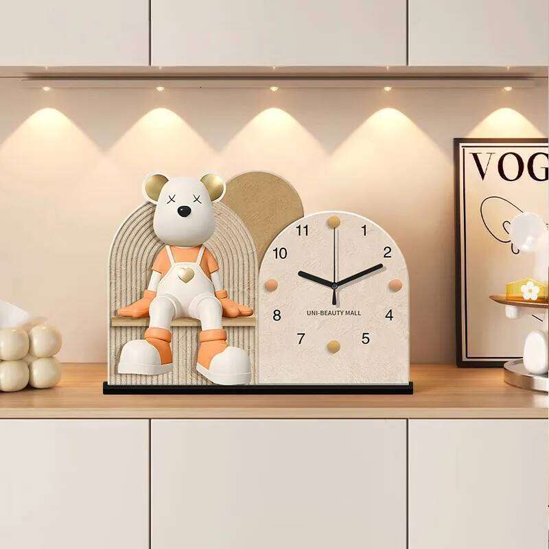 Creamy-style Cute Ornament Exquisitely Designed Table Clock Household Fashionable Home Deco Relogio De Mesa YS40CC W260130