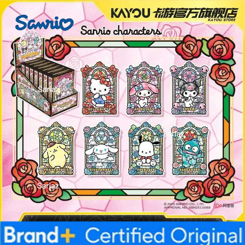 Sanrio KAYOU Metal Series Cinnamoroll My Melody Magnetic Chest Badge Genuine Anime Peripheral Game Collection Gifts H260130