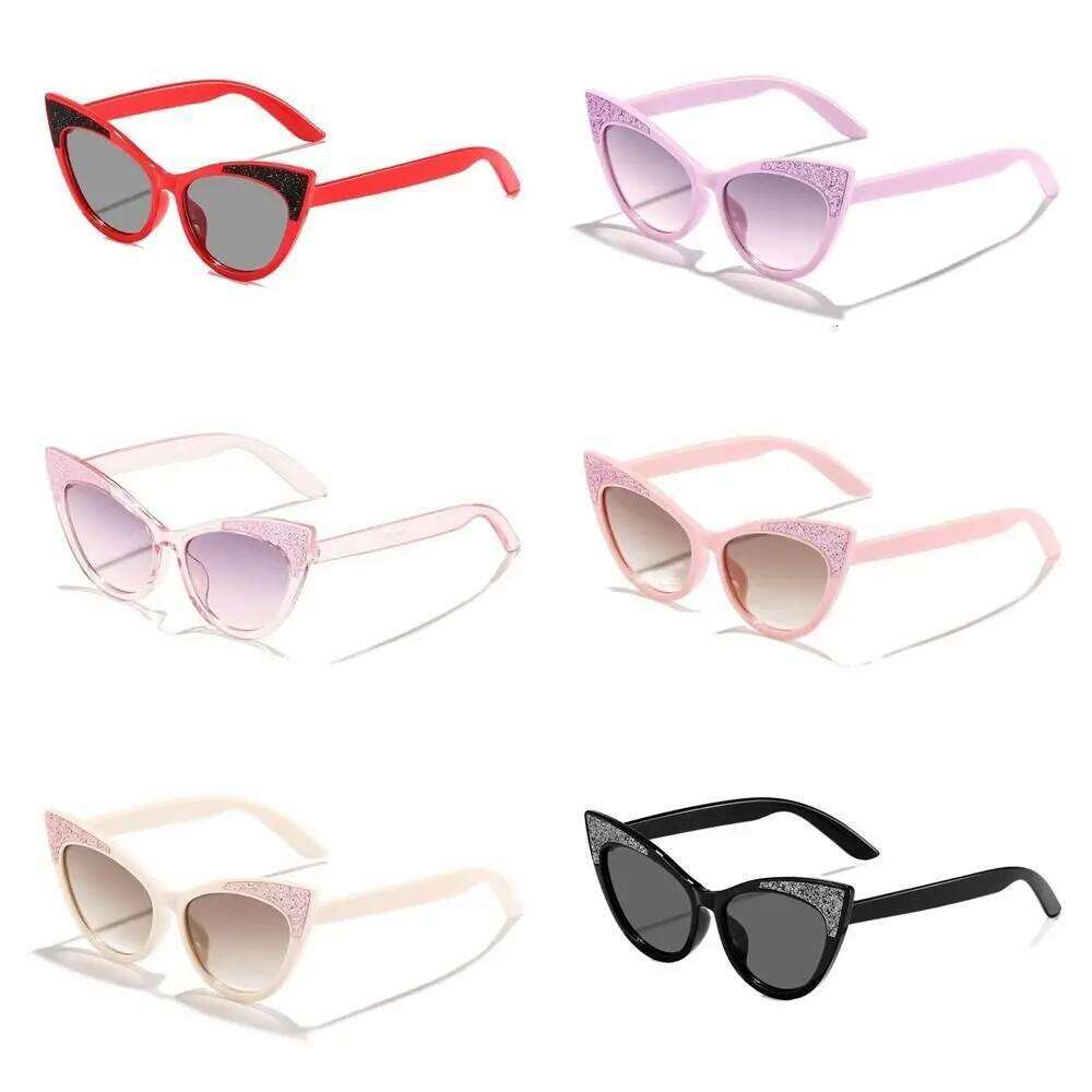 Shades Eyewear Cat Eye Kid Sun Protection Blocking Sunglasses Anti Radiation Glass Photography Props H260130