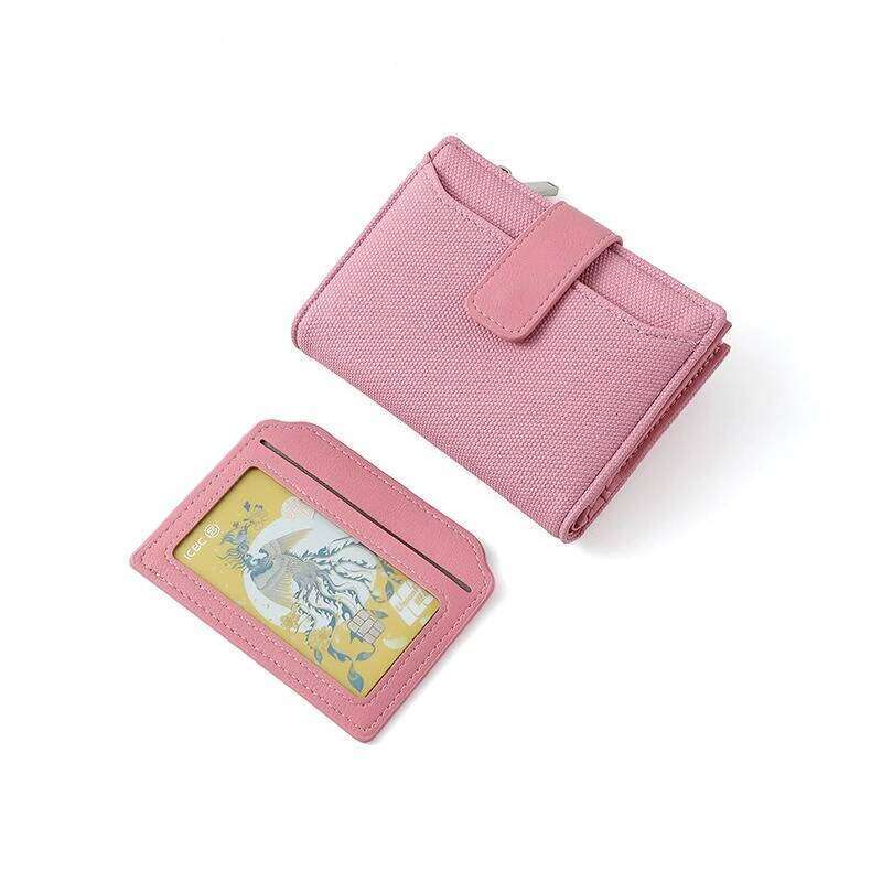 Fashionable Women's Folding Short Wallet High Quality PU Leather Zipper Coins Purses Solid Color Versatile Pouch Bag Card Holder Z260130