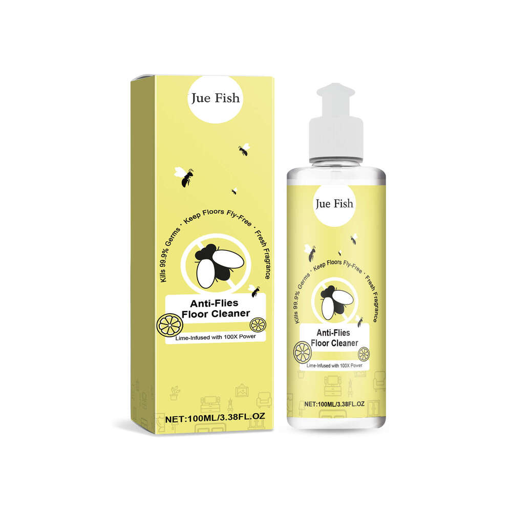 Jue-Fish Fly-Proof Cleaner Cleans Floor Stains, Fly-Proof, Odor Removal, Fresh Scent, Shiny and Non-Slip S260130