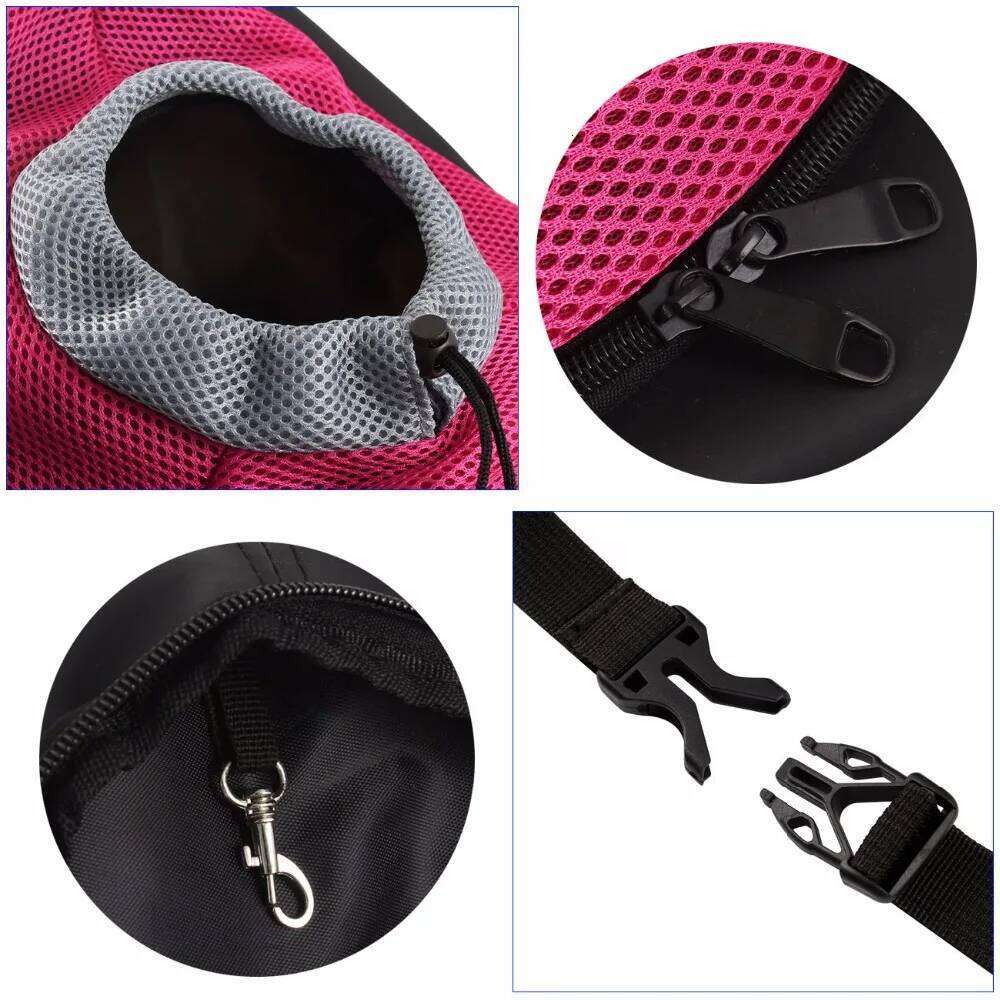 Carrier Backpack Portable Travel Pet Dog Front Bag Mesh Outdoor Hiking Head Out Double Shoulder Sports DB 26H0130