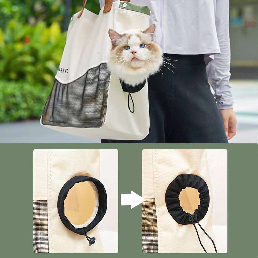 Breathable Carrier Bag Handheld Shoulder Tote Small Medium Dogs Cats Oxford Canvas Portable Outdoor Travel Pack Pet Supplies 26H0130