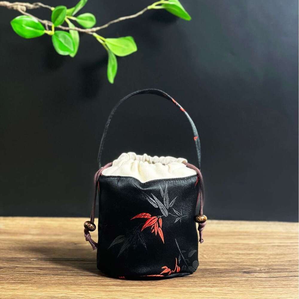 Set Ceremony Accessories Portable Travel Teapot Storage Box Tea Cup Cloth Bag Handbag MASA