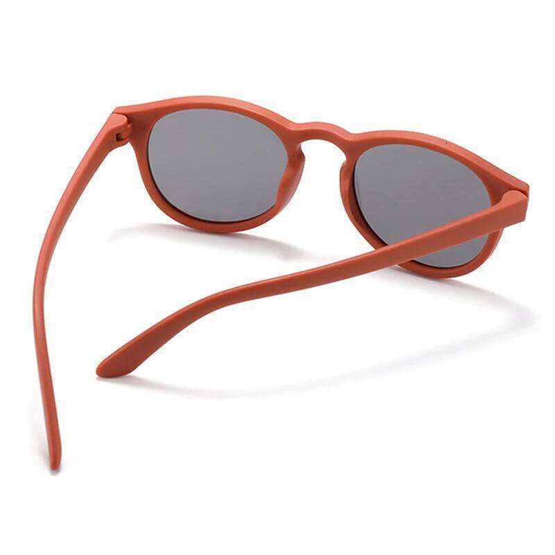 New Fashion Round Polarized Children Sunglasses Boys Girls Light Weight Silicone Sunshade Outdoor Anti Glare Kids Glasses H260130
