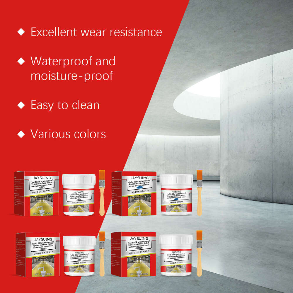 Jaysuing Epoxy Paint Household Wall and Floor Waterproof Anti-Crack Stain Covering Renovation Paste S260130