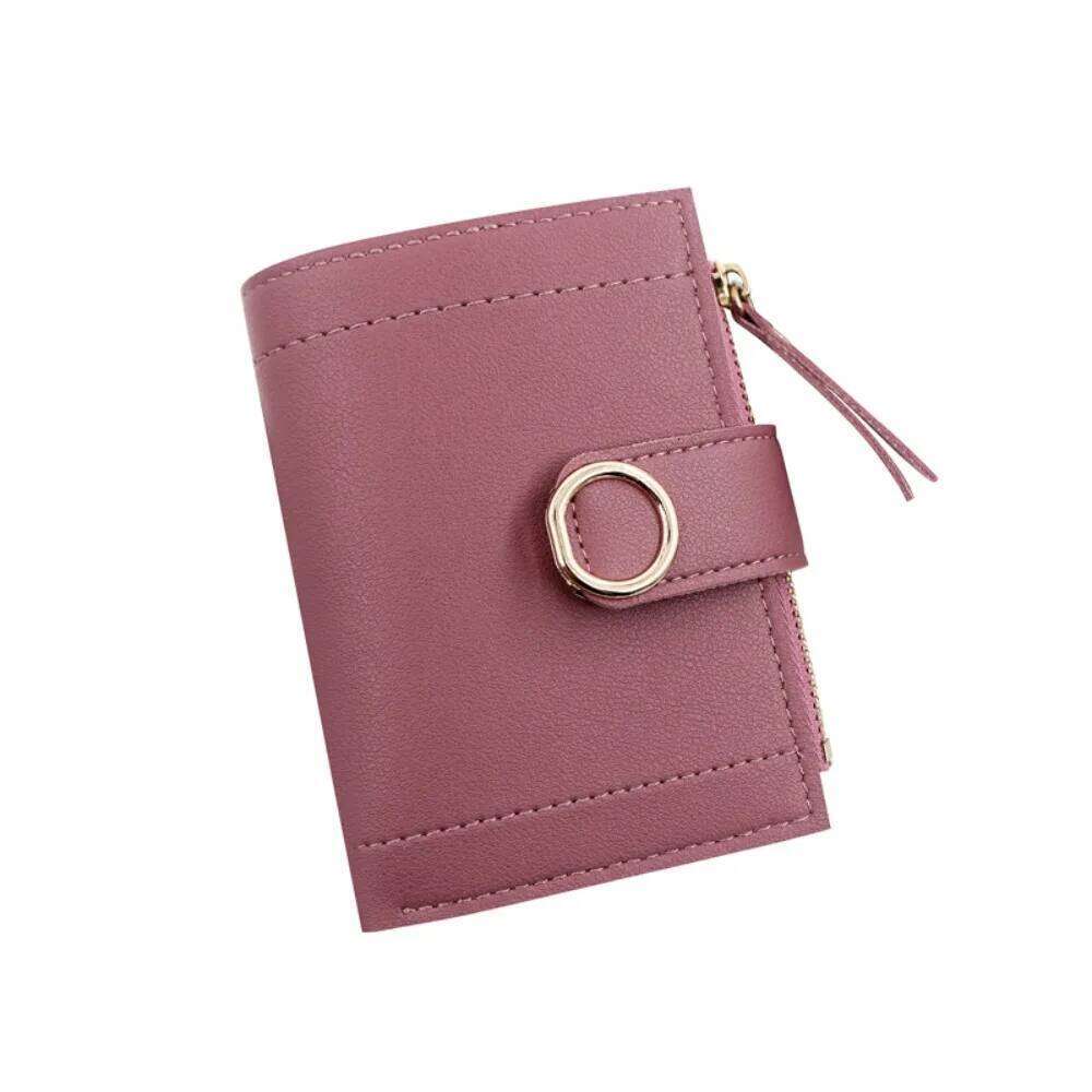 Fashion PU Leather Women Wallet Zipper Large Capacity Short Purses Lightweight Multiple Card Slots Coin Purse For Girls Women's Z260130
