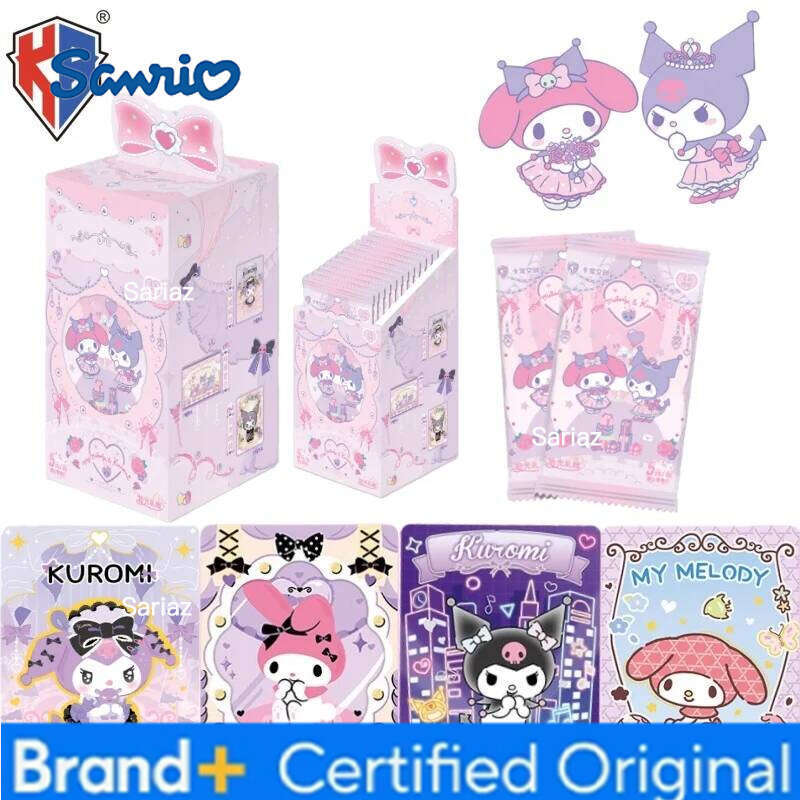 Sanrio KB Official New Family Time Capsule Pack Collectible My Melody Kuromi Cards Anime Merchandise Holiday Gift H2601301