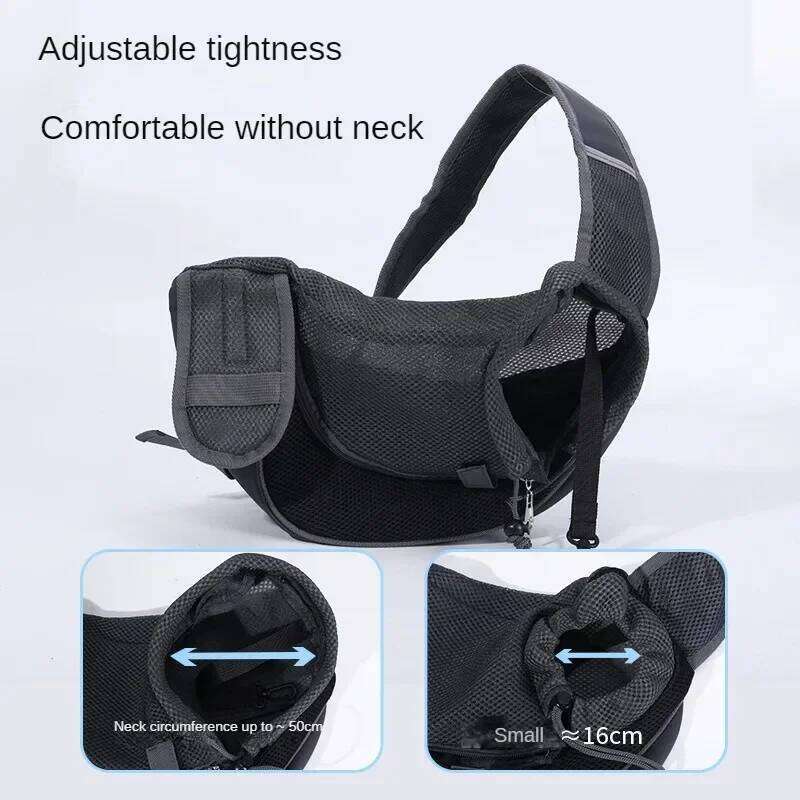 Pet Shoulder Bag Crossbody Carrier Breathable Mesh Backpack for Cats Dogs Small Animals Travel Outdoor Portable Lightweight 26H0130