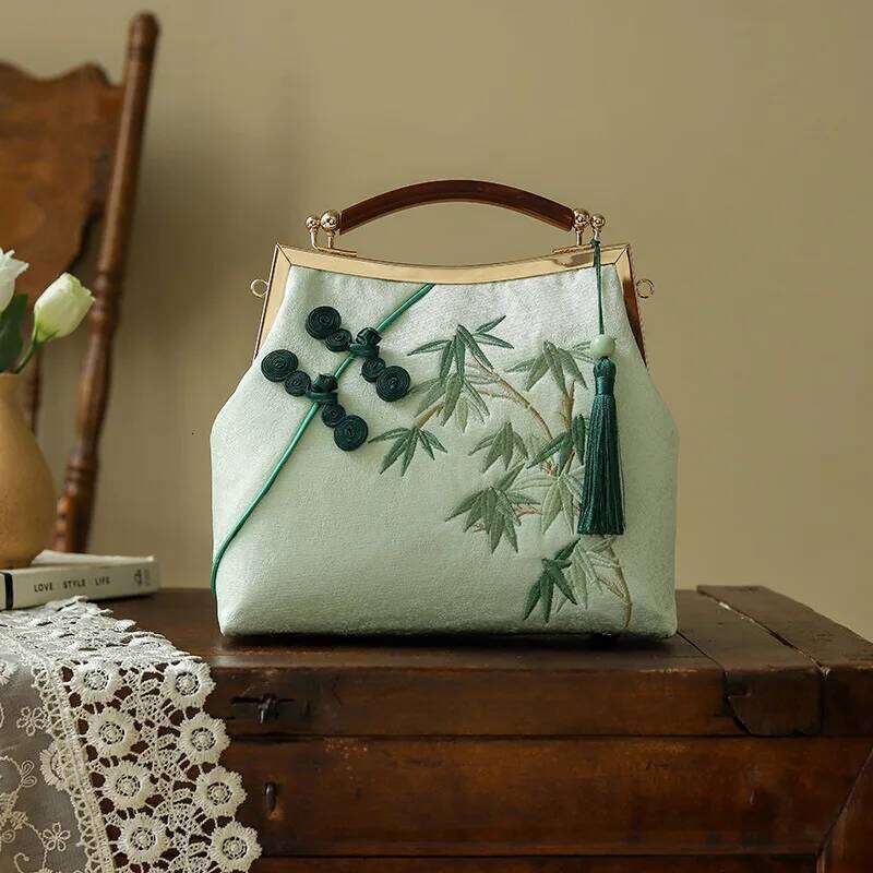 Handmade Evening Women S Clutch Bag Flag Sle Crossbody Handbag Artistic Crtsmanip Chinese Retro Faion KABAHEBINGJUE