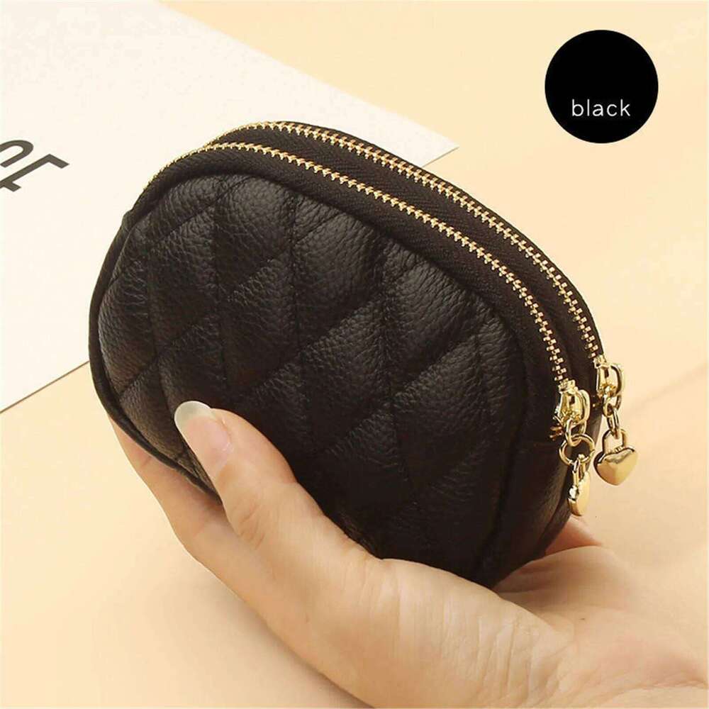 New Brand Coin Purse Key Ring Pendant Storage Bag Double Zipper Large Capacity Multi-card Slots Card Holder For Women Girls Z260130