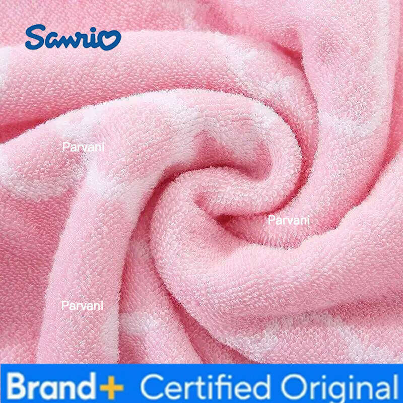 Sanrio Hello Kitty animation peripheral creative girls' heart absorbing water face kawaii pure cotton children's towel wholesale H2601301