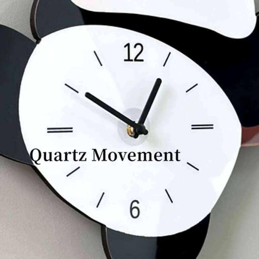 Fashion Cartoon Swinging Panda Wall Silent Animal Hanging Watch Wooden Time Accuracy Digital Clock ' Bedrooms W260130
