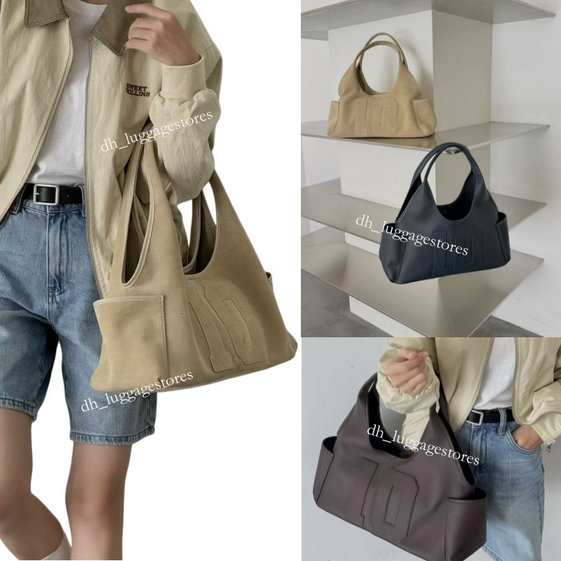 Paloma Wool Oil-Waxed Leather Oulder Tote Bag Briti Sle Casual Crossbody Handbag For Young Women Soft Square Ape 3a