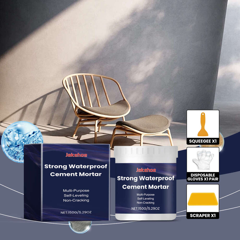 Jakehoe Waterproof Cement Mortar Home Exterior Wall Leak-Proof Water-Free Tile Repair Sealant Anti-Seepage Coating S260130