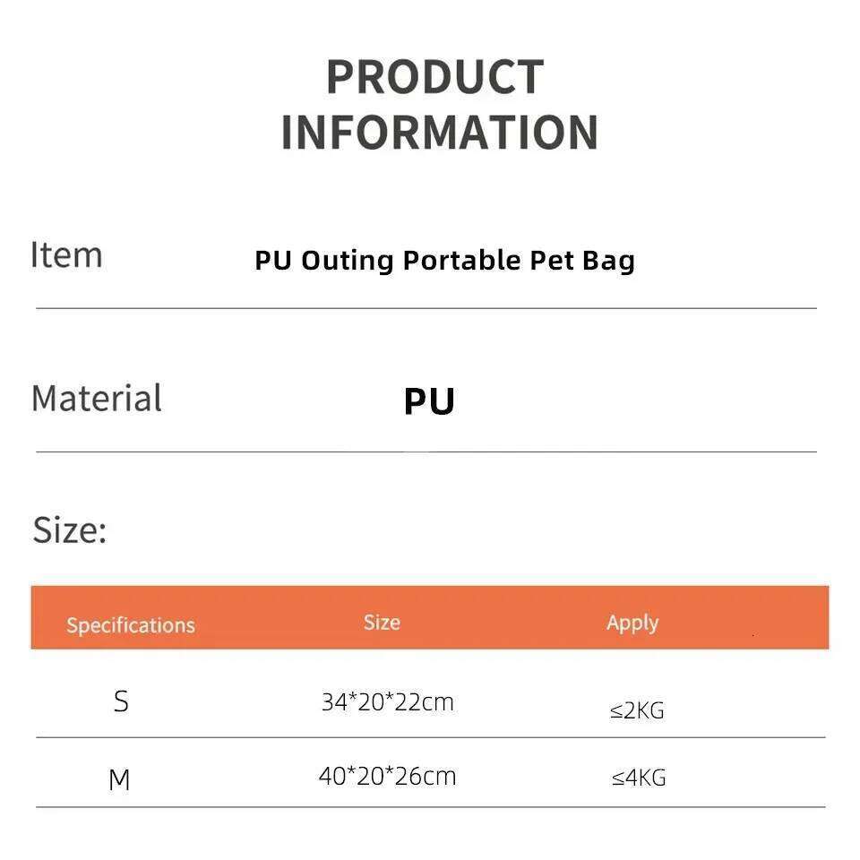 Hanpanda Portable Outdoor Small Transport Bag Leather Travel Chihuahua Teddy PU Carrier for Dog Handbag with Purse 26H0130