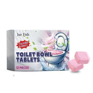 Jue-Fish Effervescent Fast Dissolving Toilet Bowl Deodorizing Descaling Stain Removal Cleaning Tablets S260130