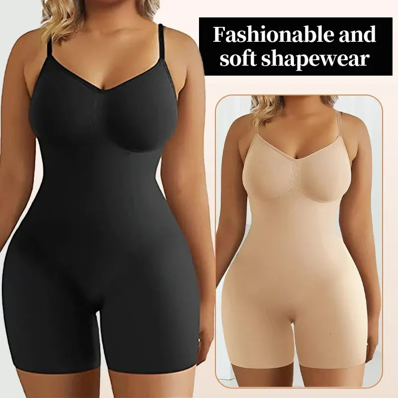 Bodysuit for Women Tummy Control Shapewear Seamless High Waist Flat Belly Belt Stretch Shapewear Body Shaper 260130