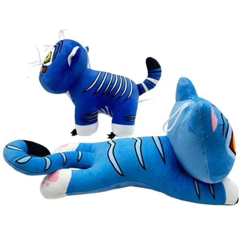 Hot Anime Kpop Demons Hunters Plush Cute Purple Tiger Black Hat Magpie With 3 Eyes Monster Hunt Girl Group Stuffed For Fans Gift Y260128