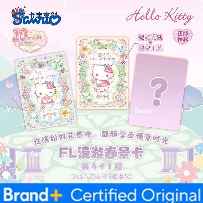 Sanrio Genuine Dream Tour Polaroid Cards Family HelloKitty Life Diary Anime Collection Card Toys Gifts H260130