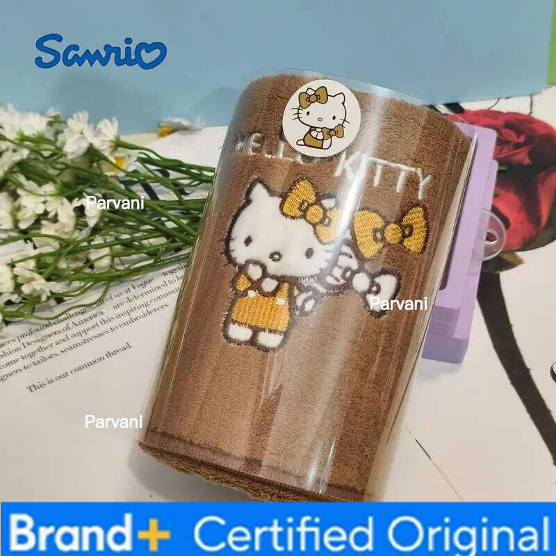 Sanrio 1PC Hello kitty Towel Maillard Series Hand Wipes Comfortable Absorbent Rubbing Towels Bath Household Products H260130