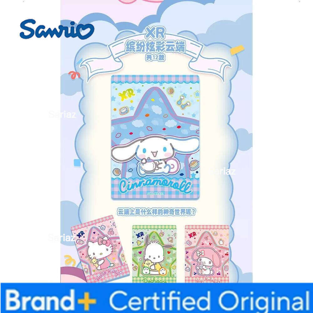Sanrio KABAO Genuine Cartoon Collection Cute Sushi Style Theme Card Fans' Like Hello Kitty Cinnamoroll Creative Toy Gifts H2601301