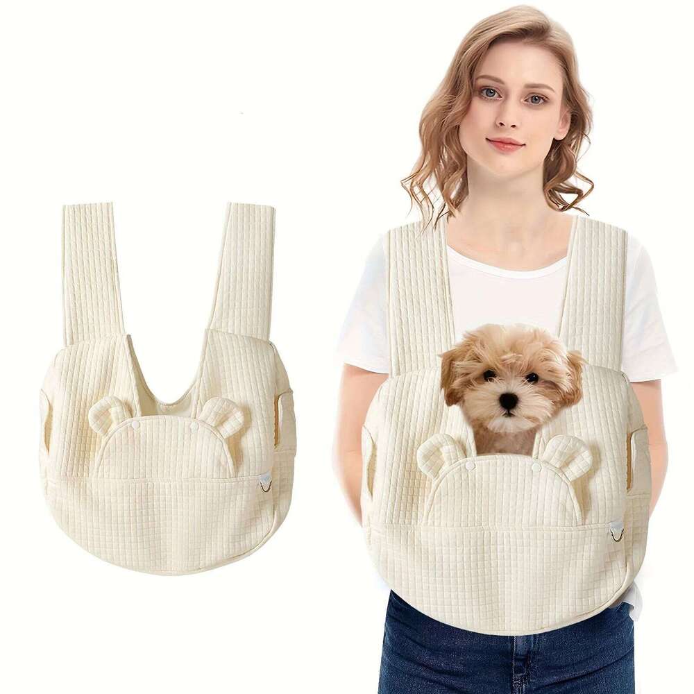 Adjustable Pet Backpack Suitable Safety Belt with Removable Bottom Cat Bag Dog Shoulder for Travel Hiking Outdoor 26H0130