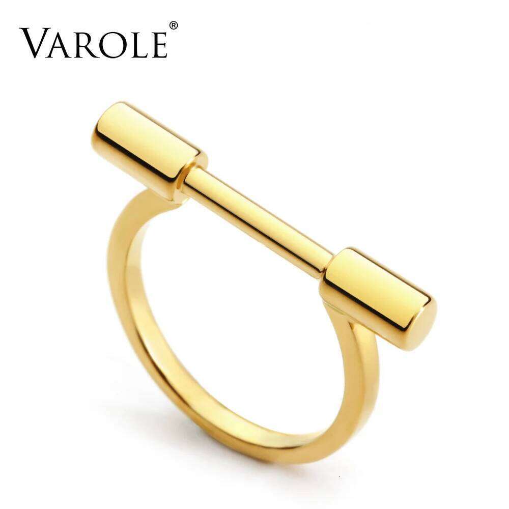 Contracted cylindrical Ring Gold Color Rings For Women Accessories Finger Fashion Jewelry Gifts Anillos XJ260130