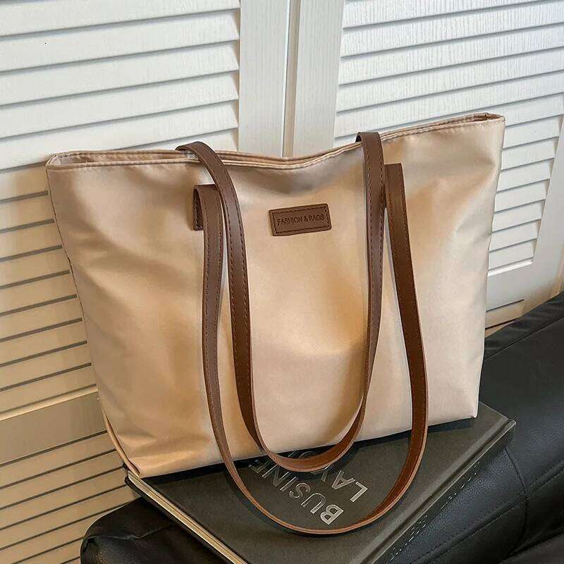 Casual Women's Oxford Cloth Shoulder Bags College Commuter Ladies Waterproof Tote Shopping Bag Large Capacity Female Handbags Z260130